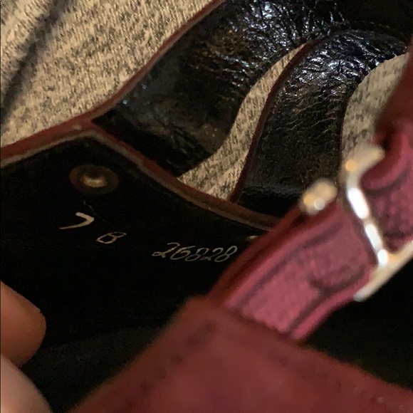 Vintage 90s Karl Lagerfeld suede Mary Jane style - Picture 9 of 14